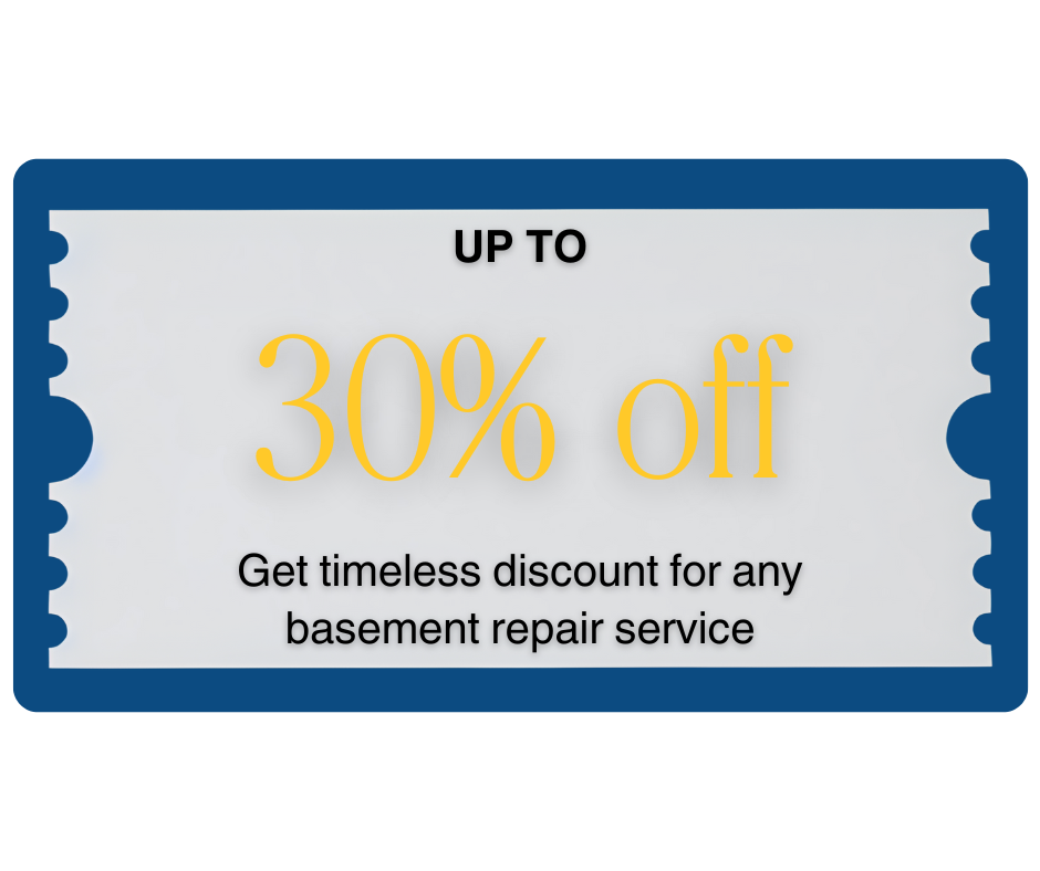 30% Off Get Timeless Discount For Any Basement Repair Service