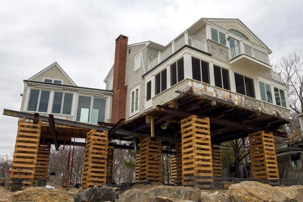 Elevated Pilings or Stilts Foundation Repair in Mitchell, IN