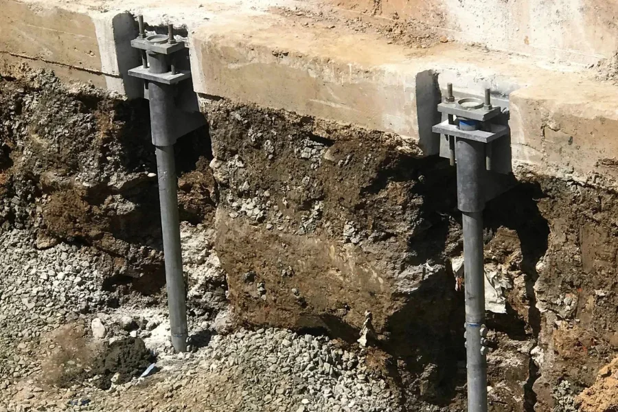 Helical Pier Installation in Mitchell, IN