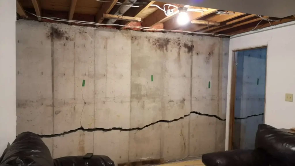 Power Brace Foundation Wall Support in Mitchell, IN