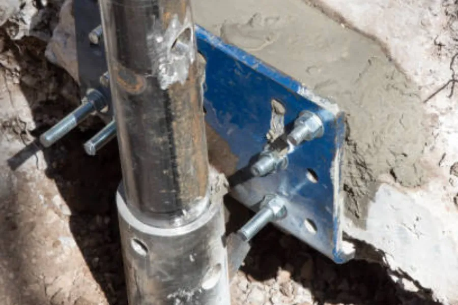 Steel Push Pier Installation in Mitchell, IN